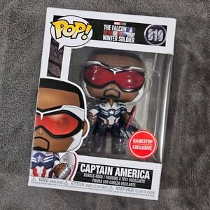 Funko‎ Pop! Marvel Falcon Winter Soldier Captain America #819 Gamestop Exclusive